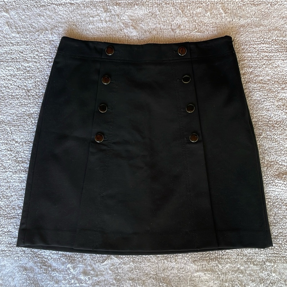 Loft- black mini skirt size 8